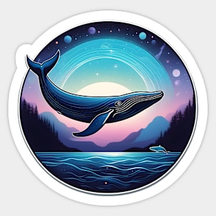 Celestial Whale Sticker